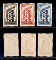 0694 EUROPA - LUSSEMBURGO - 1956 - Europa (555/557) - Serie Completa - Gomma Integra (240) - Autres & Non Classés