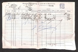 0696 EUROPA - ROMANIA - 1861 - Galatz 13.11/Jassy 15.11 - Documento Contabile - Altri & Non Classificati