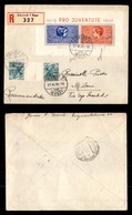 0712 EUROPA - SVIZZERA - Pro Juventute (3-Foglietti) + Coppia Tete Beche - Raccomandata Da Zurigo A Milano Del 27.5.38 - Autres & Non Classés