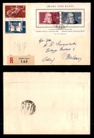 0715 EUROPA - SVIZZERA - Imaba 1938 (13-Foglietti) - Busta Ufficiale Raccomandata Per Milano Del 23.8.38 - Other & Unclassified