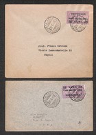 0878 ITALIA - POSTA AEREA - 1917 (28 Giugno) - Palermo Napoli (7 - Longhi 876/17PNa) - Due Aerogrammi Del Volo - Altri & Non Classificati