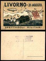 0883 ITALIA - POSTA AEREA - 1919 (31 Agosto) - Livorno Festa Ginnico Militare (18 - Longhi 1099/19LFe) - Cartolina Speci - Altri & Non Classificati