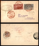 0915 ITALIA - POSTA AEREA - 1926 (1 Aprile) - Venezia Pavia (55d - Longhi 1458/26TSj) - Aerogramma Del Volo - Longhi - Sonstige & Ohne Zuordnung