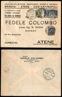 0927 ITALIA - POSTA AEREA - 1926 (1 Agosto) - Brindisi Atene (65b - Longhi 1576/26MMa) - Aerogramma Del Volo - Sonstige & Ohne Zuordnung