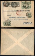 0929 ITALIA - POSTA AEREA - 1926 (8 Agosto) - Venezia Vienna (70 - Longhi 1585/26NJa) - Aerogramma Del Volo - Other & Unclassified