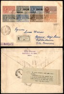 0947 ITALIA - POSTA AEREA - 1928 (6 Luglio) - Posta Aerea (2A + 3/6 + 8/9) - 8 Valori Su Raccomandata Da Gardone A Meran - Other & Unclassified