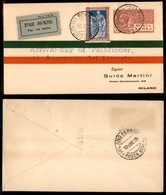 0951 ITALIA - POSTA AEREA - 1929 (10 Luglio) - Pathfinder (147a - Longhi 1939/29LEa) - Aerogramma Per Milano - Sonstige & Ohne Zuordnung