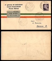 0966 ITALIA - POSTA AEREA - 1930 (12 Marzo) - Roma Torino (187 - Longhi 2099/30Zaa) - Aerogramma Per Genova - Autres & Non Classés
