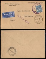 0978 ITALIA - POSTA AEREA - 1931 (18 Giugno) - Malta Napoli (248a - Longhi 2405/315Aa) - Aerogramma Del Volo - Autres & Non Classés