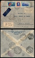 1011 ITALIA - POSTA AEREA - 1933 - Crociera Del Decennale (Longhi 2860/33SBh) - Trittico LEON (52H - Aerea) Su Aerogramm - Sonstige & Ohne Zuordnung