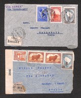 1061 ITALIA - POSTA AEREA - 1940 - Condor Lati - Due Aerogrammi Raccomandati Da Buenos Aires A Gallarate - Other & Unclassified