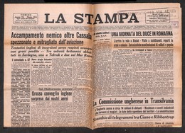 1064 ITALIA - POSTA AEREA - 1940 - Trasportato Per Via Aerea (Longhi 4085/40STa) - La Stampa Del 3 Settembre - Autres & Non Classés