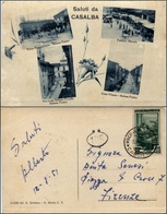 1509 CARTOLINE - REGIONALISMO-CAMPANIA - Casalba (CE), 4 Piccole Immagini Viaggiata 1951 - Sonstige & Ohne Zuordnung