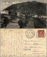 1520 CARTOLINE - REGIONALISMO-LIGURIA - Crocefieschi (GE), Panorama Con Campo Da Tennis Viaggiata 1917 - Altri & Non Classificati