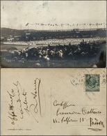 1534 CARTOLINE - REGIONALISMO-PIEMONTE - Torino, Inaugurazione Stadium, Fotografica Animatissima Viaggiata 1911 - Autres & Non Classés