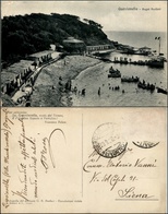 1557 CARTOLINE - REGIONALISMO-TOSCANA - Quercianella (LI), Bagni Paolieri Animatissima Viaggiata 1928 - Altri & Non Classificati