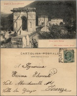 1559 CARTOLINE - REGIONALISMO-TOSCANA - Fornoli, Bagni Di Lucca (LU), Ponte Delle Catene Viaggiata 1907 - Autres & Non Classés