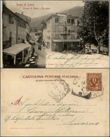 1560 CARTOLINE - REGIONALISMO-TOSCANA - Bagni Di Lucca (LU), Piazza Di Ponte A Serraglio Viaggiata 1901 - Altri & Non Classificati