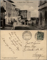 1572 CARTOLINE - REGIONALISMO-TOSCANA - S. Giovanni D'Asso (SI), Via XX Settembre Animata Viaggiata 1912 - Autres & Non Classés