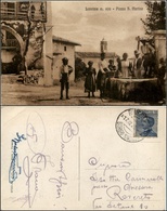 1574 CARTOLINE - REGIONALISMO- TRENTINO ALTO ADIGE - Lenzima (TN), Piazza S. Martino Animata Viaggiata 1925 - Other & Unclassified