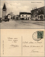 1590 CARTOLINE - REGIONALISMO-VENETO - Villanova Di Sambonifacio (VR), Piazza Animata Viaggiata 1915 - Autres & Non Classés