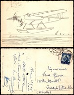 1631 CARTOLINE - AVIAZIONE - Idrovolante - Bianco E Nero Per Dipingere - Viaggiata 1948 - Andere & Zonder Classificatie