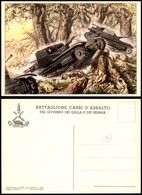 1673 CARTOLINE - MILITARI - Battaglione Carri D'assalto Del Governo Dei Galla E Dei Sidama - Illustratore D'Ercoli - Nuo - Autres & Non Classés
