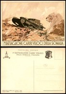 1698 CARTOLINE - MILITARI - I° Battaglione Carri Veloci Della Somalia Italiana - Illustratore Ferrari - Nuova FG - Other & Unclassified