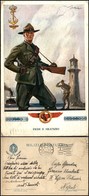 1750 CARTOLINE - MILITARI - Milizia Portuaria - Illustratore Pisani - Viaggiata 7.2.1930 - Francobollo Asportato (100) - Autres & Non Classés