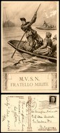 1770 CARTOLINE - MILITARI - MVSN - Serie Fauno - "Fratello Milite" - Illustratore Pisani - N11 - Viaggiata 24.9.40 - Leg - Andere & Zonder Classificatie
