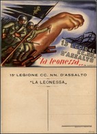 1830 CARTOLINE - MILITARI - 15° Legione CC.NN D'assalto "La Leonessa" - Illustratore Severi - Nuova FG (150) - Other & Unclassified