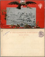 1840 CARTOLINE - MILITARI - 4° Reggimento Fanteria "Brigata Piemonte" - Nuova - Other & Unclassified