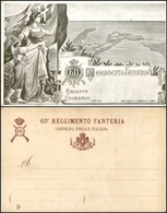 1871 CARTOLINE - MILITARI - 60° Reggimento Fanteria Brigata Calabria - Nuova Perfetta - Other & Unclassified