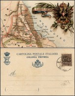 1914 CARTOLINE - MILITARI - Cartolina Colonia Eritrea - Affrancata Con 1 Cent Soprastampato Eritrea (19) - Annullata Asm - Autres & Non Classés