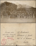 1921 CARTOLINE - MILITARI - Cartolina Fotografica - Ricordo Della Adunata A Torino Del 28 Marzo 1926 - Firma E Timbro De - Autres & Non Classés