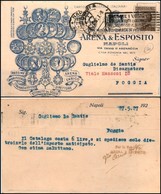 1977 CARTOLINE - PUBBLICITARIE - Fonderia Arena & Esposito Napoli - Viaggiata 27.5.1927 - Other & Unclassified