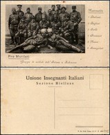 1993 CARTOLINE - COMMEMORATIVE - Pro Mutilati - Gruppo Di Soldati Dell'intesa A Salonicco - Cartolina Unione Insegnanti  - Autres & Non Classés