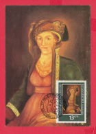 234250 /  Art Zahari Zograf -  WOMAN ,  SAMOKOV ,  Bulgaria Maximum Card (CM) Maximumkarten (MC) - Covers & Documents