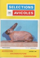 SELECTIONS AVICOLES AVICULTURE COLOMBICULTURE CUNICULTURE JANVIER 1988  N° 266 - Animaux