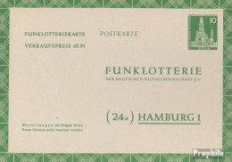 Berlin (West) FP5b Funklotterie-Postkarte Ungebraucht 1957 Berliner Bauten I - Postkaarten - Ongebruikt