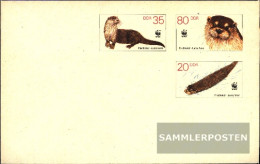 DDR U7 Official Envelope Unused 1987 WWF - Andere & Zonder Classificatie