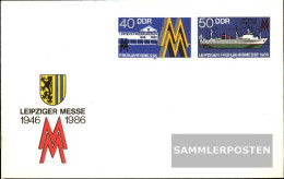 DDR U4 Official Envelope Unused 1986 Leipzig Fair - Autres & Non Classés