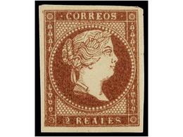 193 ** ESPAÑA. Ed.50. <B>2 Reales</B> Violeta. PIEZA DE LUJO. Cat. 96?. - Sonstige & Ohne Zuordnung