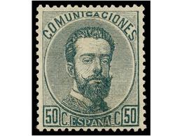 282 * ESPAÑA. Ed.126. <B>50 Cts.</B> Verde. PIEZA DE LUJO. Cat. 143?. - Altri & Non Classificati