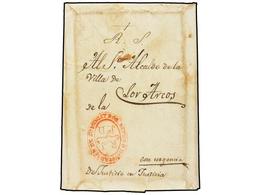 330 ESPAÑA. 1837. <B>CARLISTAS. </B>ESTELLA A LOS ARCOS. Marca Ovalada <B>REYNO D NAVA + ADMON DE SUMINISTROS/R.J/1er D< - Altri & Non Classificati