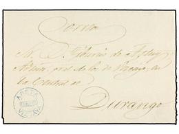 347 ESPAÑA. 1874. <B>CARLISTAS. </B>ARETA A DURANGO. Marca De Cartería <B>ARETA/CORREOS/VIZCAYA</B>, Al Dorso Llegada. P - Other & Unclassified