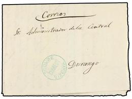 350 ESPAÑA. 1875. <B>CARLISTAS. </B>SODUPE A DURANGO. Marca Tipo Cartería <B>SODUPE/CORREOS/VIZCAYA. </B> - Altri & Non Classificati