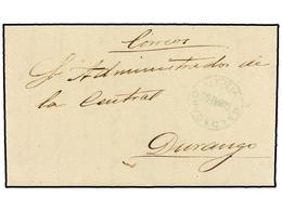 351 ESPAÑA. 1875. <B>CARLISTAS. </B>GALDACANO A DURANGO. Marca De Cartería <B>GALDACANO/CORREOS/VIZCAYA, </B>al Dorso Ll - Other & Unclassified