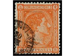 367 ° ESPAÑA. Ed.165. <B>20 Cts.</B> Naranja. MAGNÍFICO EJEMPLAR. Cat. 198?. - Altri & Non Classificati