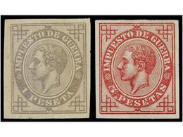 378 * ESPAÑA. Ed.183s/84s, 186s/87s. SERIE COMPLETA Sin El 25 Cts. Negro<B> SIN DENTAR.</B> Muy Bonita. Cat. 1.661?. - Other & Unclassified